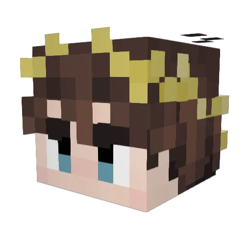 Breadstick624 Minecraft avatar head, 3D render