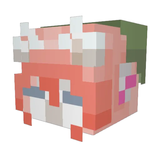 Breadstick_s Minecraft avatar head, 3D render