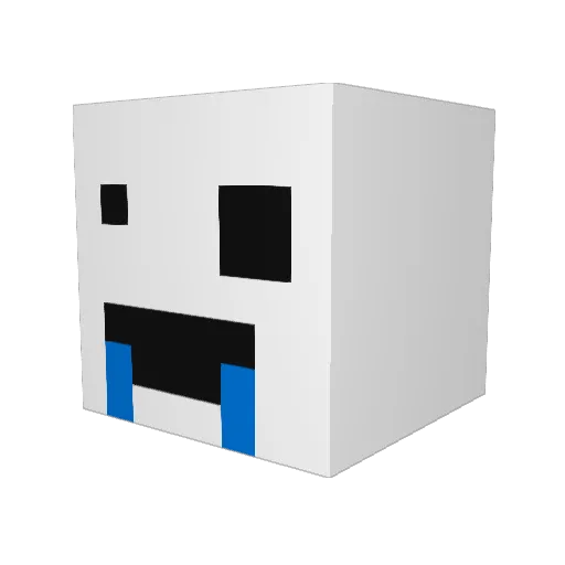 Breadwad Minecraft avatar head, 3D render