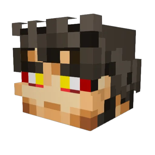 Breadwin420 Minecraft avatar head, 3D render