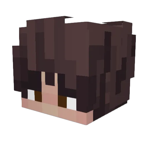 BreadwithaS Minecraft avatar head, 3D render