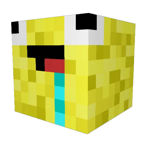 BreadyCrumbs Minecraft avatar head, 3D render