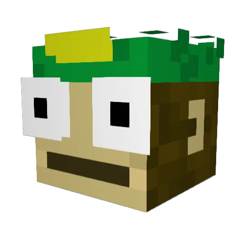 Breadyy_ Minecraft avatar head, 3D render