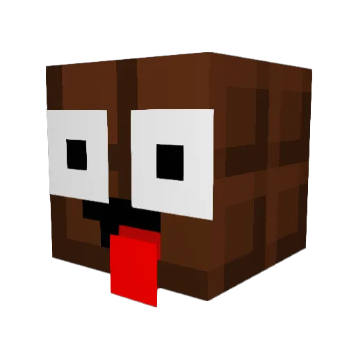 BreakDaRulez Minecraft avatar head, 3D render