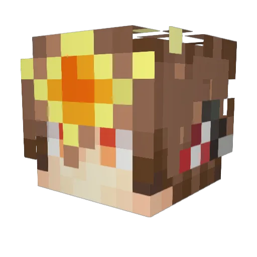 BreakSage Minecraft avatar head, 3D render