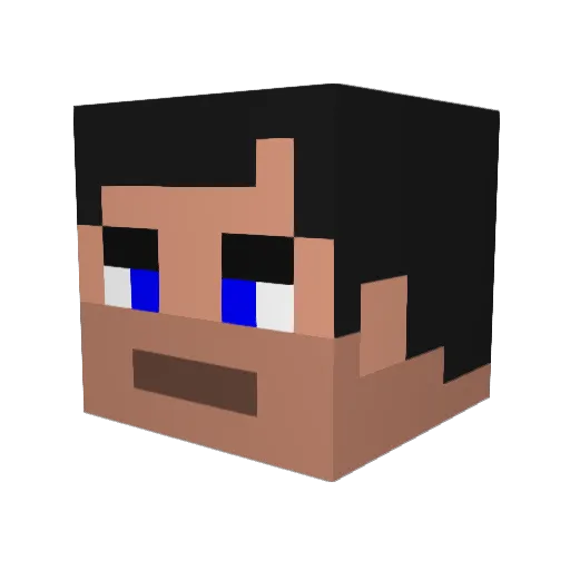 Breakfast221 Minecraft avatar head, 3D render