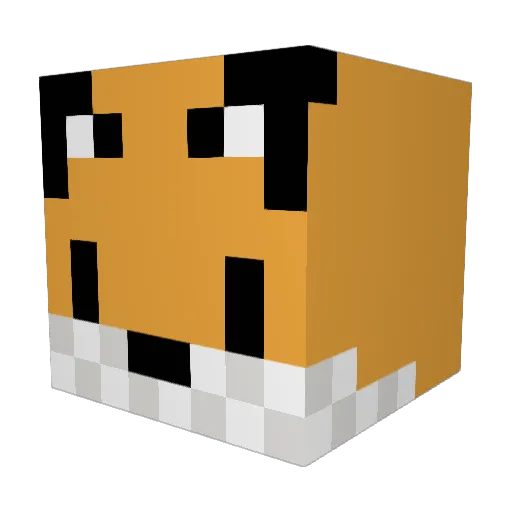BreakfastAddict Minecraft avatar head, 3D render