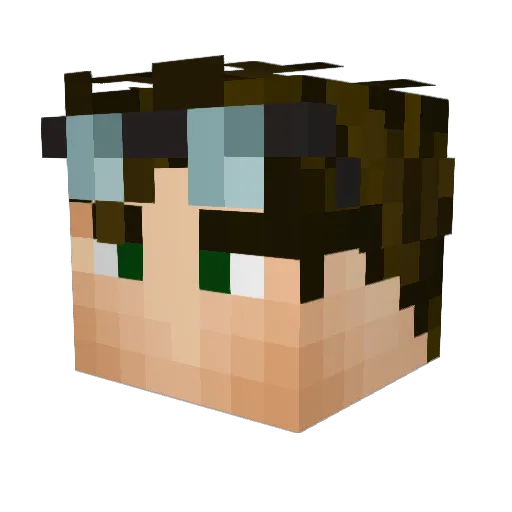 Breakfastman001 Minecraft avatar head, 3D render