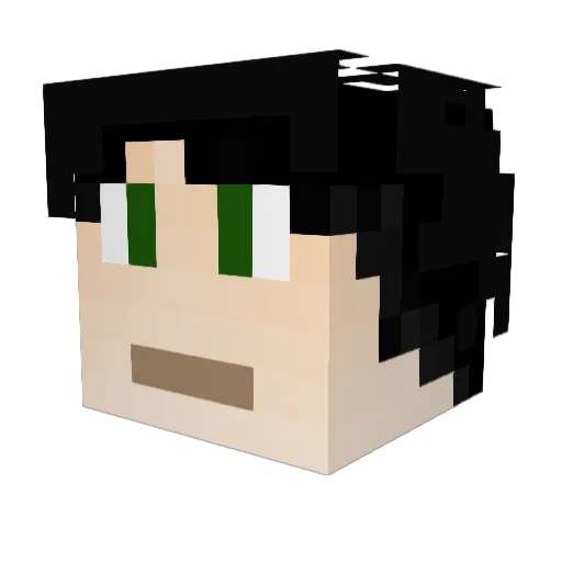 BreakingBradHD Minecraft avatar head, 3D render