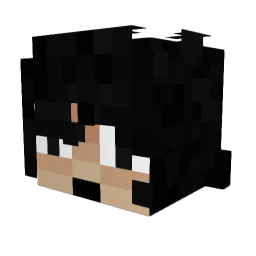 BreakingTheSky Minecraft avatar head, 3D render