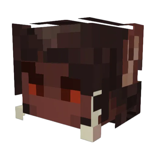 BreakingTricky Minecraft avatar head, 3D render