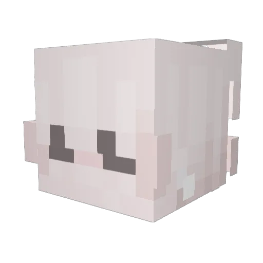 Breakinghate Minecraft avatar head, 3D render