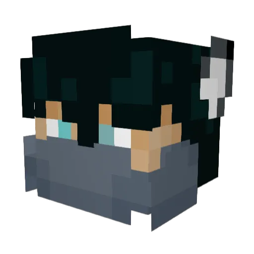Breaksoul48 Minecraft avatar head, 3D render