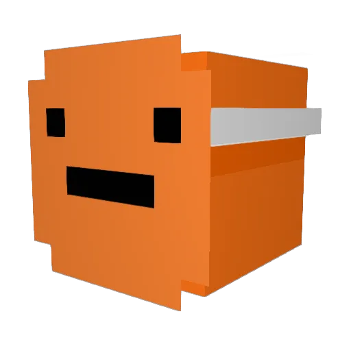 BreastBigMan Minecraft avatar head, 3D render
