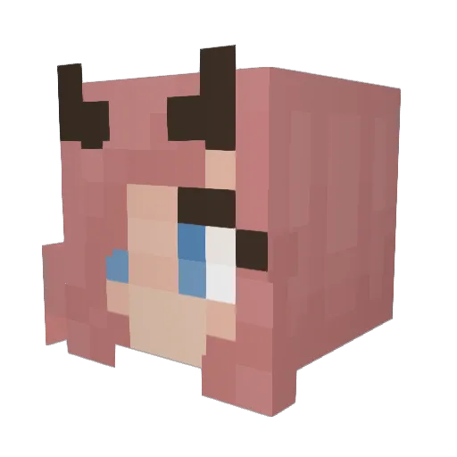 BreathLoss Minecraft avatar head, 3D render