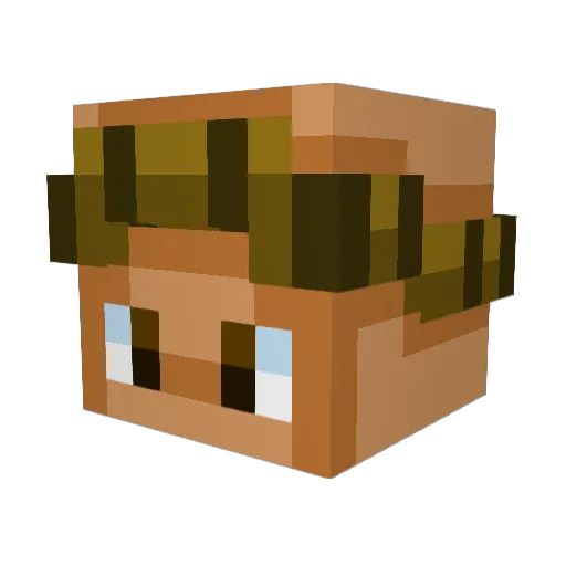 BreathOfStone Minecraft avatar head, 3D render