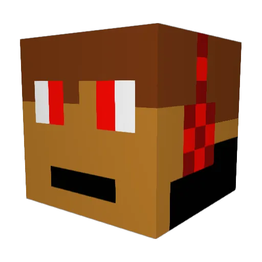 BreathingChaos Minecraft avatar head, 3D render