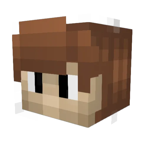 Breavus Minecraft avatar head, 3D render