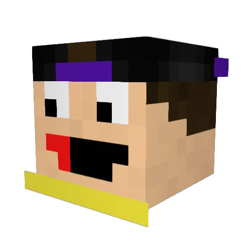 Brechtje2003 Minecraft avatar head, 3D render