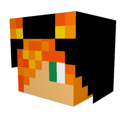 BreckCombs Minecraft avatar head, 3D render
