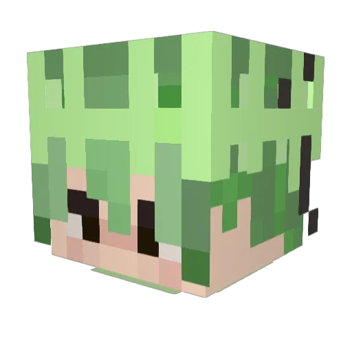 BreckMan Minecraft avatar head, 3D render
