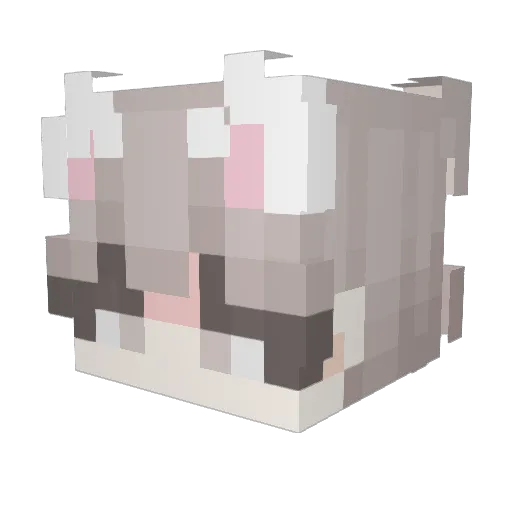 BredByMommy Minecraft avatar head, 3D render