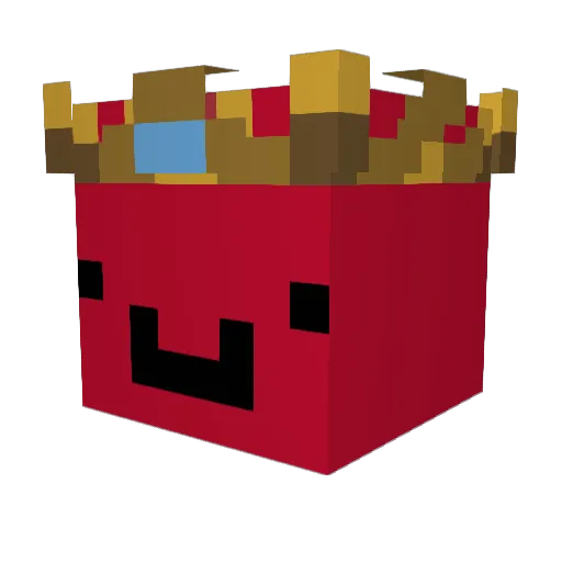 Bredlover Minecraft avatar head, 3D render