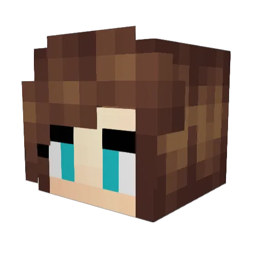 Bree1012 Minecraft avatar head, 3D render