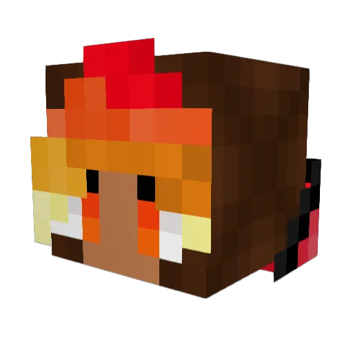 BreeSaucy Minecraft avatar head, 3D render