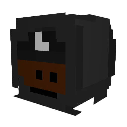 Breeaad Minecraft avatar head, 3D render