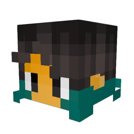 Breewte Minecraft avatar head, 3D render