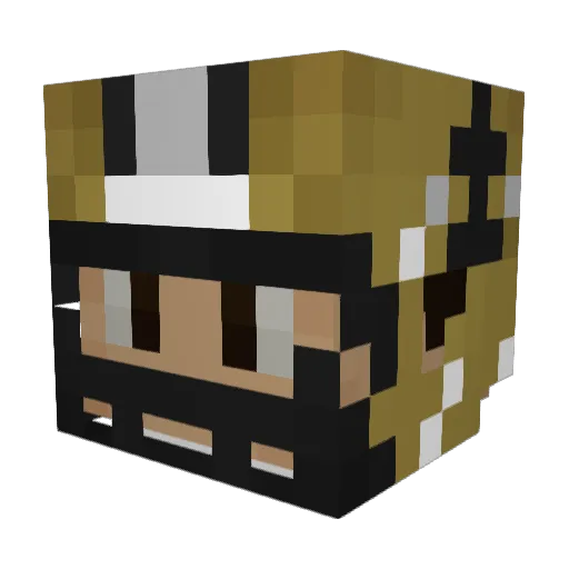 BreezNutz Minecraft avatar head, 3D render
