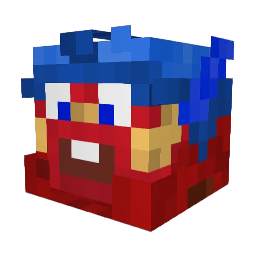 Breeze32 Minecraft avatar head, 3D render