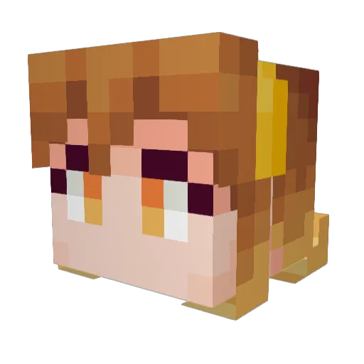 BreezeBender Minecraft avatar head, 3D render