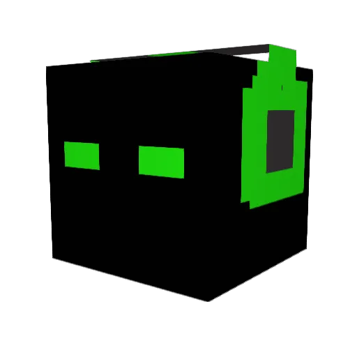 BreezeQQ Minecraft avatar head, 3D render