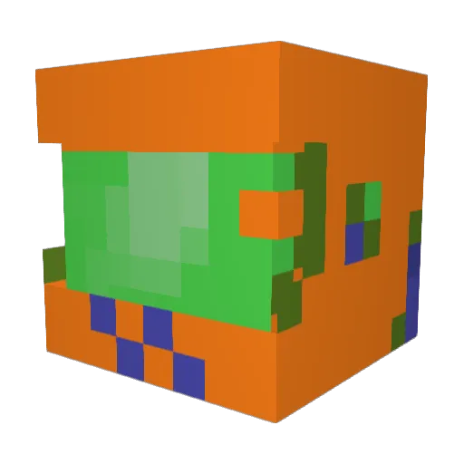 Breeze_3_0 Minecraft avatar head, 3D render