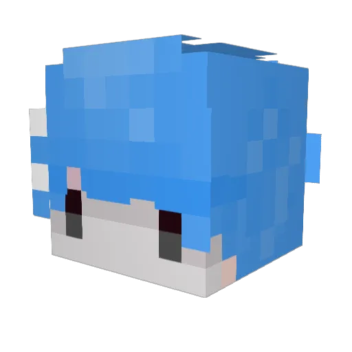 Breeze_3_0 Minecraft avatar head, 3D render
