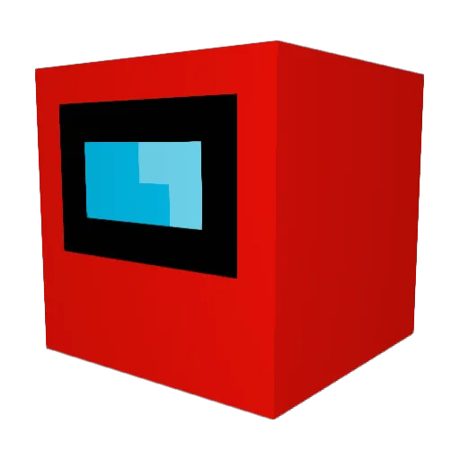 Breezecam Minecraft avatar head, 3D render