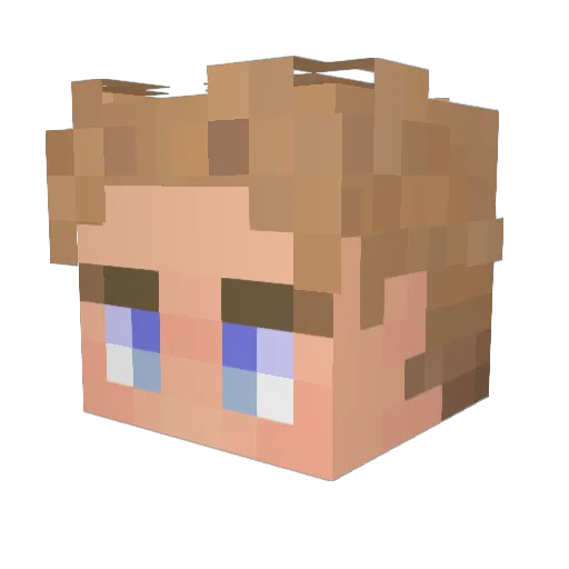 Breezeezee Minecraft avatar head, 3D render