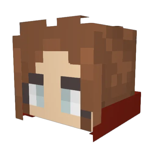 Breezewey Minecraft avatar head, 3D render