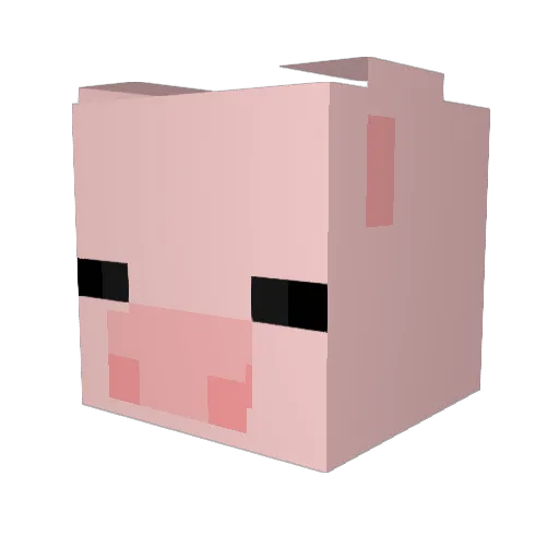 Breezleton Minecraft avatar head, 3D render