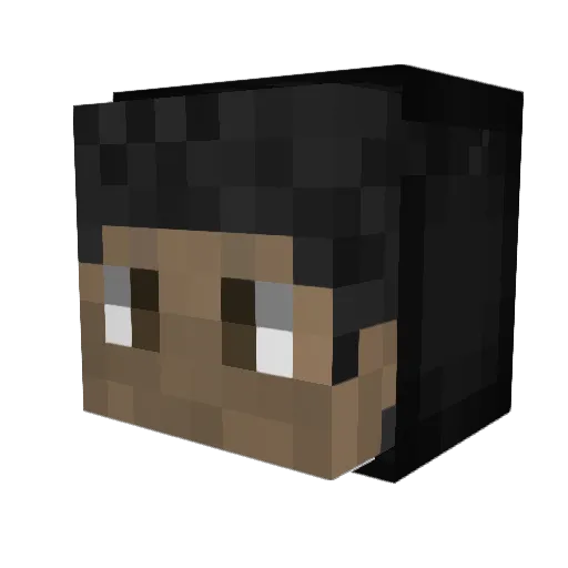 BreezyAGD Minecraft avatar head, 3D render