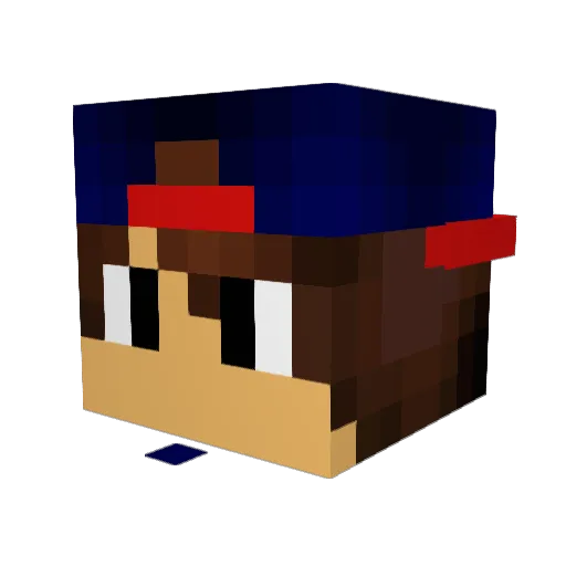 BreezyGaming Minecraft avatar head, 3D render