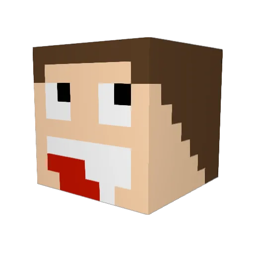 Breezz070 Minecraft avatar head, 3D render