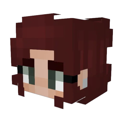 Bregolas Minecraft avatar head, 3D render