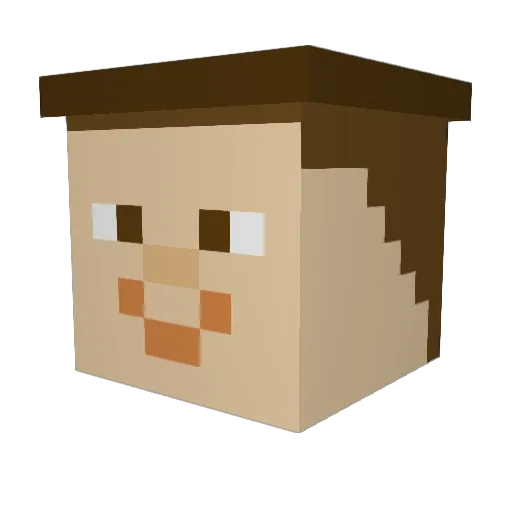 BreiZHnight22 Minecraft avatar head, 3D render