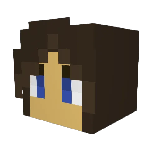 Breitenau Minecraft avatar head, 3D render