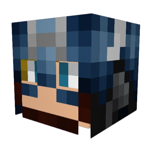 Breki03 Minecraft avatar head, 3D render