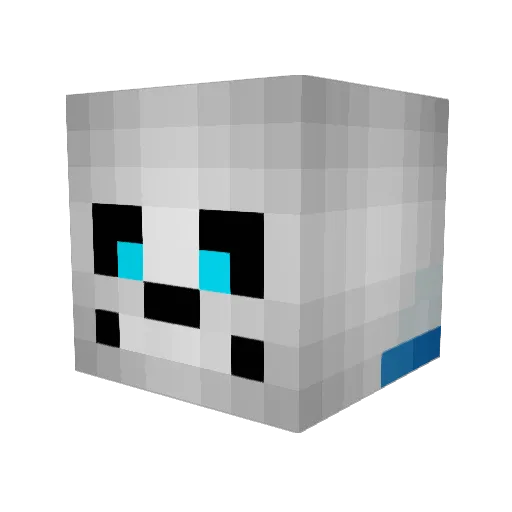Brekkeuhh Minecraft avatar head, 3D render