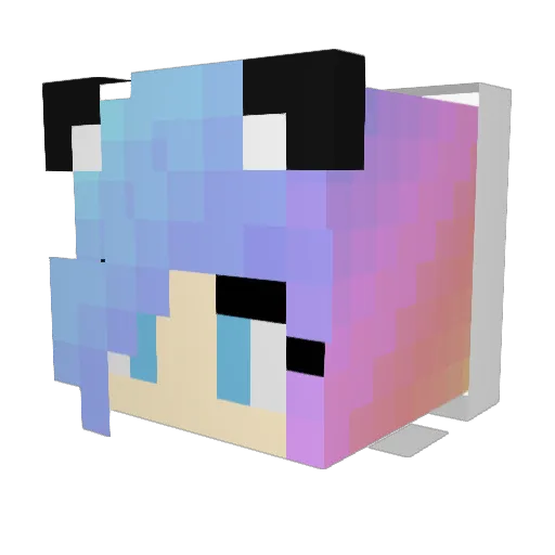 BremK16 Minecraft avatar head, 3D render